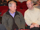 Dr. Helmut Hatzenbichler und DI Andreas Drack, Entomologische Arbeitsgemeinschaft März 2010, Biologiezentrum der Oberösterreichischen Landesmuseen; Bild: Archiv Biologiezentrum