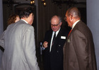 Helmuth Karl Wilhelm Holzinger und Gattin, Ernst Rudolf Reichl und Walter Forster, Linzer Entomologentagung 1986; Foto: Archiv Franz Lichtenberger