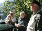Raimund Franz, Franz Lichtenberger und Gerhard Tarmann, GEO-Tag der Artenvielfalt, Kaunerberg 2005; Foto: Archiv Franz Lichtenberger