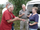 Helmut Deutsch (verdeckt), Franz Lichtenberger, Werner Kaesweber und Lili Hassler, Italien, Friaul Exkursion Magredi, Provinz Pordenone; Foto: Archiv Franz Lichtenberger