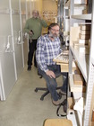 Mag. Fritz Gusenleitner und Ing. Zdenek Kletecka, Arbeiten in der Sammlung Biologiezentrum, Februar 2011