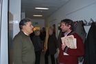 DI Karoly Erdei und Gerhard Lang, Ornithologisches Jahrestreffen im Biologiezentrum, 5.3.2011; Bild: Archiv Biologiezentrum
