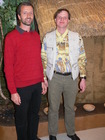 Mag. Stephan Weigl und Dr. Timofey Victorovich Levchenko, Eröffnung Gemüseausstellung im Biologiezentrum am 14. April 2011; Foto: Fritz Gusenleitner