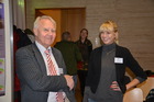 Univ.-Prof. Dr. Horst Aspöck und Larissa Gaub, NOBIS-Tagung in Klagenfurt 1.12.2012; Foto: F. Gusenleitner