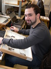 Thomas Lecocq, Besuch im Biologiezentrum Jänner 2013; Bild: Fritz Gusenleitner