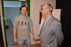 Michael Geiser und Univ.-Prof. Dr. Bernhard Klausnitzer, SIEEC-Tagung in Bozen September 2013; Foto: Fritz Gusenleitner